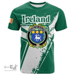 ScotsTee Shop Irish House of O FLYNN Coat of Arms Irish Celtic Shamrock T Shirt Add Your Text Personalized T Shirt