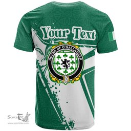 ScotsTee Shop Irish House of O GALLAGHER Coat of Arms Irish Celtic Shamrock T Shirt Add Your Text Personalized T Shirt