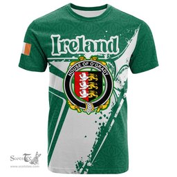 ScotsTee Shop Irish House of O GRADY Coat of Arms Irish Celtic Shamrock T Shirt Add Your Text Personalized T Shirt