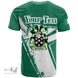 ScotsTee Shop Irish Wadding Coat of Arms Irish Celtic Shamrock T Shirt Add Your Text Personalized T Shirt