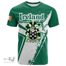 ScotsTee Shop Irish Wadding Coat of Arms Irish Celtic Shamrock T Shirt Add Your Text Personalized T Shirt