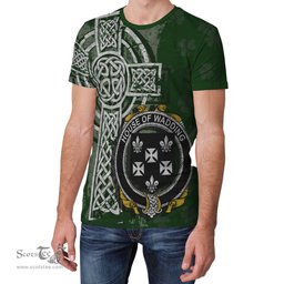 ScotsTee Shop Irish Wadding Coat of Arms Irish Family Crest T Shirt Irish Shamrock Celtic Cross Green T Shirt