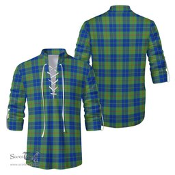 ScotsTee Shop Scottish Barclay Hunting Ancient Clan Tartan Mens Scottish Jacobite Ghillie Casual Shirt