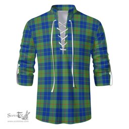 ScotsTee Shop Scottish Barclay Hunting Ancient Clan Tartan Mens Scottish Jacobite Ghillie Casual Shirt