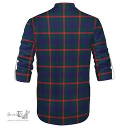 ScotsTee Shop Scottish Agnew Modern Clan Tartan Mens Scottish Jacobite Ghillie Casual Shirt