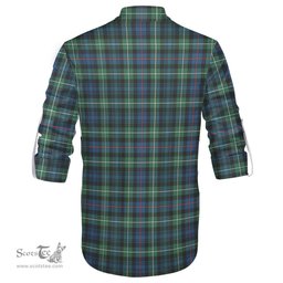 ScotsTee Shop Scottish Baillie Ancient Clan Crest Tartan Mens Scottish Jacobite Ghillie Casual Shirt