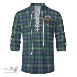ScotsTee Shop Scottish Baillie Ancient Clan Crest Tartan Mens Scottish Jacobite Ghillie Casual Shirt
