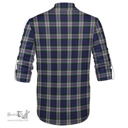 ScotsTee Shop Scottish Baird Dress Clan Crest Tartan Mens Scottish Jacobite Ghillie Casual Shirt