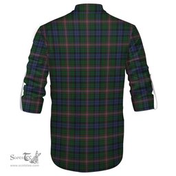 ScotsTee Shop Scottish Allison Clan Tartan Mens Scottish Jacobite Ghillie Casual Shirt