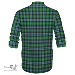 ScotsTee Shop Scottish Arbuthnot Ancient Clan Tartan Mens Scottish Jacobite Ghillie Casual Shirt