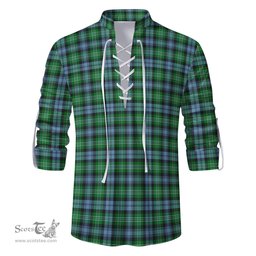 ScotsTee Shop Scottish Arbuthnot Ancient Clan Tartan Mens Scottish Jacobite Ghillie Casual Shirt
