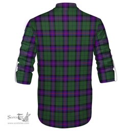 ScotsTee Shop Scottish Armstrong Modern Clan Tartan Mens Scottish Jacobite Ghillie Casual Shirt