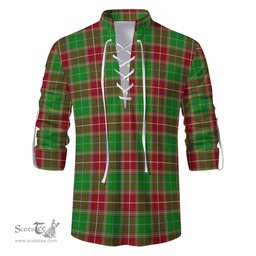 ScotsTee Shop Scottish Baxter Modern Clan Tartan Mens Scottish Jacobite Ghillie Casual Shirt
