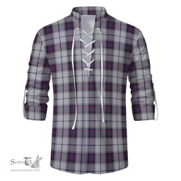 ScotsTee Shop Scottish Alexander of Menstry Dress Clan Tartan Mens Scottish Jacobite Ghillie Casual Shirt