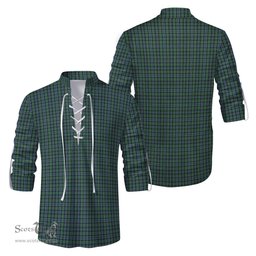 ScotsTee Shop Scottish Arbuthnot Clan Tartan Mens Scottish Jacobite Ghillie Casual Shirt