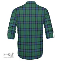 ScotsTee Shop Scottish Armstrong Ancient Clan Tartan Mens Scottish Jacobite Ghillie Casual Shirt