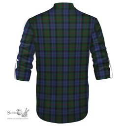 ScotsTee Shop Scottish Baird Clan Tartan Mens Scottish Jacobite Ghillie Casual Shirt