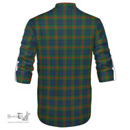 ScotsTee Shop Scottish Aiton Clan Crest Tartan Mens Scottish Jacobite Ghillie Casual Shirt