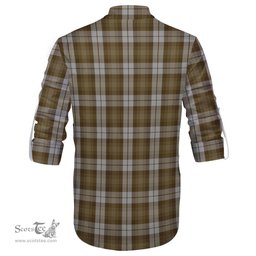 ScotsTee Shop Scottish Baillie Dress Clan Crest Tartan Mens Scottish Jacobite Ghillie Casual Shirt