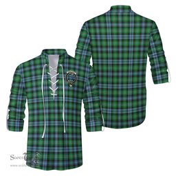 ScotsTee Shop Scottish Arbuthnot Ancient Clan Crest Tartan Mens Scottish Jacobite Ghillie Casual Shirt