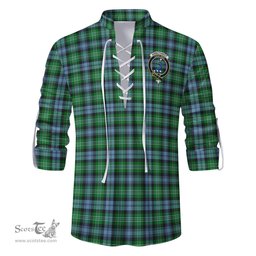 ScotsTee Shop Scottish Arbuthnot Ancient Clan Crest Tartan Mens Scottish Jacobite Ghillie Casual Shirt