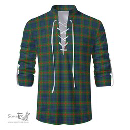 ScotsTee Shop Scottish Aiton Clan Tartan Mens Scottish Jacobite Ghillie Casual Shirt