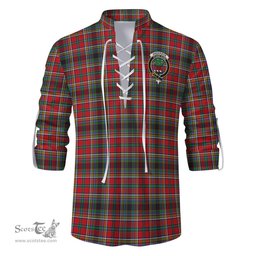 ScotsTee Shop Scottish Anderson of Arbrake Clan Crest Tartan Mens Scottish Jacobite Ghillie Casual Shirt