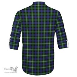 ScotsTee Shop Scottish Baillie Modern Clan Tartan Mens Scottish Jacobite Ghillie Casual Shirt