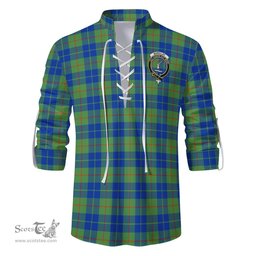 ScotsTee Shop Scottish Barclay Hunting Ancient Clan Crest Tartan Mens Scottish Jacobite Ghillie Casual Shirt
