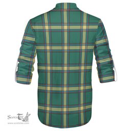 ScotsTee Shop Scottish Alberta Province Canada Clan Tartan Mens Scottish Jacobite Ghillie Casual Shirt
