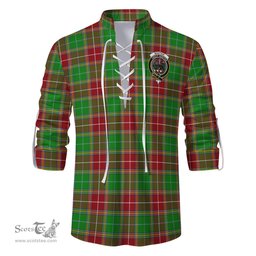 ScotsTee Shop Scottish Baxter Modern Clan Crest Tartan Mens Scottish Jacobite Ghillie Casual Shirt