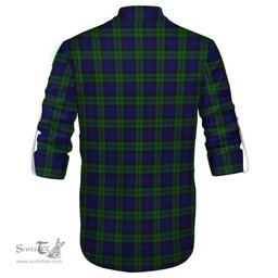 ScotsTee Shop Scottish Campbell Modern Clan Crest Tartan Mens Scottish Jacobite Ghillie Casual Shirt