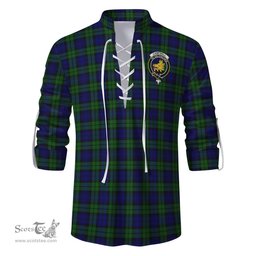 ScotsTee Shop Scottish Campbell Modern Clan Crest Tartan Mens Scottish Jacobite Ghillie Casual Shirt