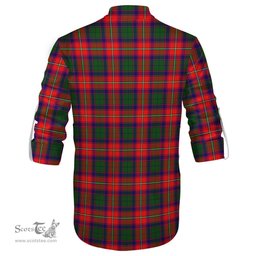ScotsTee Shop Scottish Belshes Clan Crest Tartan Mens Scottish Jacobite Ghillie Casual Shirt