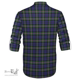 ScotsTee Shop Scottish Baird Modern Clan Tartan Mens Scottish Jacobite Ghillie Casual Shirt