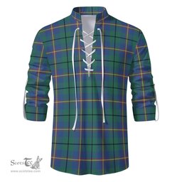 ScotsTee Shop Scottish Carmichael Ancient Clan Tartan Mens Scottish Jacobite Ghillie Casual Shirt