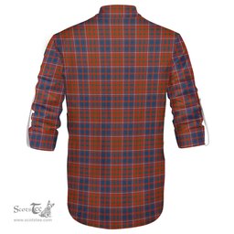 ScotsTee Shop Scottish Cameron of Lochiel Ancient Clan Tartan Mens Scottish Jacobite Ghillie Casual Shirt
