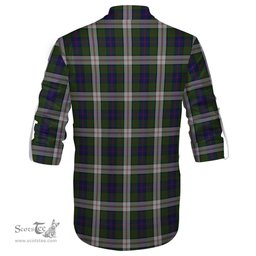 ScotsTee Shop Scottish Blair Dress Clan Crest Tartan Mens Scottish Jacobite Ghillie Casual Shirt