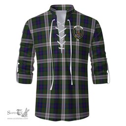 ScotsTee Shop Scottish Blair Dress Clan Crest Tartan Mens Scottish Jacobite Ghillie Casual Shirt