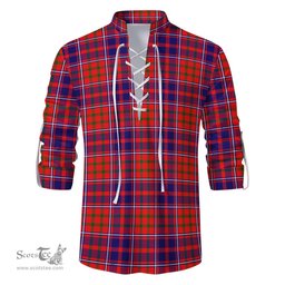 ScotsTee Shop Scottish Cameron of Lochiel Modern Clan Tartan Mens Scottish Jacobite Ghillie Casual Shirt