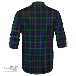 ScotsTee Shop Scottish Campbell of Cawdor Modern Clan Crest Tartan Mens Scottish Jacobite Ghillie Casual Shirt