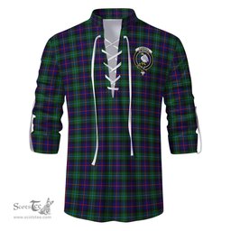 ScotsTee Shop Scottish Campbell of Cawdor Modern Clan Crest Tartan Mens Scottish Jacobite Ghillie Casual Shirt
