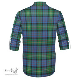 ScotsTee Shop Scottish Bowie Ancient Clan Tartan Mens Scottish Jacobite Ghillie Casual Shirt