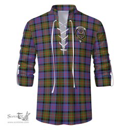 ScotsTee Shop Scottish Carnegie Ancient Clan Crest Tartan Mens Scottish Jacobite Ghillie Casual Shirt