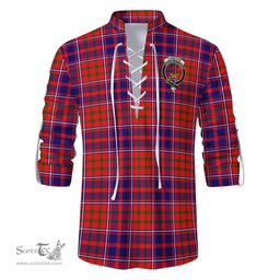 ScotsTee Shop Scottish Cameron of Lochiel Modern Clan Crest Tartan Mens Scottish Jacobite Ghillie Casual Shirt