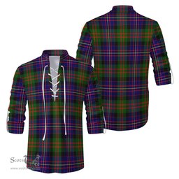 ScotsTee Shop Scottish Chalmers Modern Clan Tartan Mens Scottish Jacobite Ghillie Casual Shirt