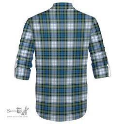 ScotsTee Shop Scottish Campbell Dress Ancient Clan Tartan Mens Scottish Jacobite Ghillie Casual Shirt