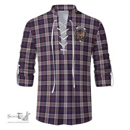 ScotsTee Shop Scottish Cameron of Erracht Dress Clan Crest Tartan Mens Scottish Jacobite Ghillie Casual Shirt