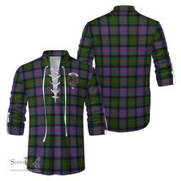 ScotsTee Shop Scottish Blair Modern Clan Crest Tartan Mens Scottish Jacobite Ghillie Casual Shirt
