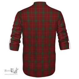 ScotsTee Shop Scottish Carruthers Clan Crest Tartan Mens Scottish Jacobite Ghillie Casual Shirt